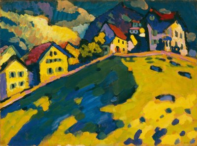 Study for Houses on the Hill by Wassily Kandinsky